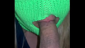 My friend&#039_s Mom sneaks out at night to play with my cock. real homemade blowjob