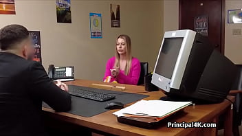 Principal fucks soccer mom using dildo after bj