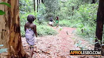 Amateur African lesbians Paulisha and Saumu caught by their BBW teacher