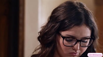 Busty stepmom spanks and pussy licking her teen stepdaughter