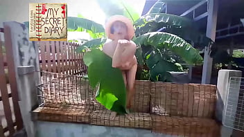 Compilation. Nudist barbershop. Nude lady hairdresser in an apron makes client to strip. Naked barber. L3