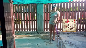 Compilation. Nudist barbershop. Nude lady hairdresser in an apron makes client to strip. Naked barber. L3