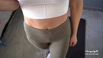 Step Mom caught Step Son jerking off and helps to cum quick on her pussy while her Husband is home