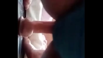 Wife riding dildo on video chat