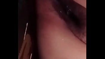 Wife riding dildo on video chat
