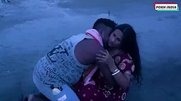 Hot Indian Couple Having Fun On Beach Side 1