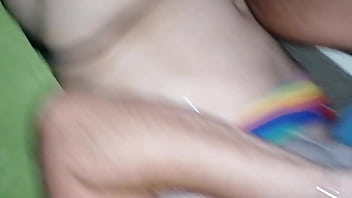 Ninatravpute CD teen sexy bais&eacute_e par une grosse bite de sperme anal barback, Nina Caliente