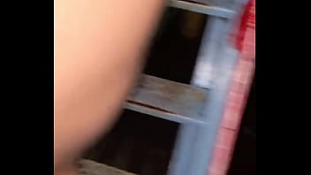 [More craziness] Wandering around town with a rabbit anal tail