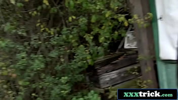 Cute Russian Reporter Fucked In Public With Her Clothes On