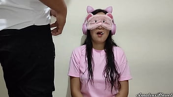 Innocent Girl is Addicted to Sucks and I Trick Her to Put My Cock in Her Mouth