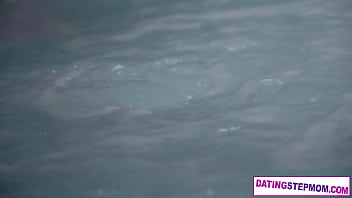 German MILF Micky Muffin on a jacuzzi date with her friends stepson