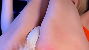 Sweet Eaton Stripteasing Her Viewers With Her Small Cock