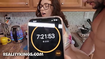 Leana Lovings Accepts The Stay Inside Challenge Where JMac Has To Stay Inside Her For 8 Hours - REALITY KINGS