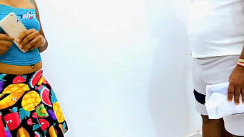 Indian Desi Bhabhi get caught to Stepbrother while online sex video call