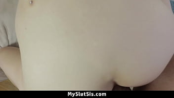 Horny Stepsister Wanted to Suck Her Stepbrother&#039_s Fat Cock - Angel Smalls