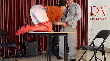 Monday in the office. Employee without panties. Tease, lick pussy, suck dick in the office. Naughty office. c23