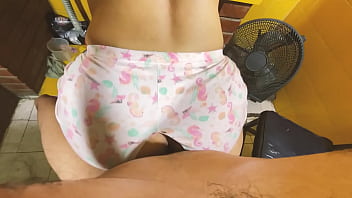 Horny stepmom opens her underwear so he can put his cock in her