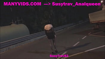 smoking slutwalk at truck stop (caught)