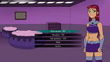 18titans part 3 - Cumming on Starfire&#039_s ass