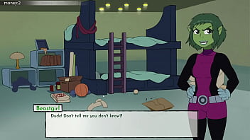 18titans part 3 - Cumming on Starfire&#039_s ass