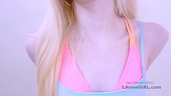 Beautiful Blonde fucked at photoshoot, Swallows cum, porno casting