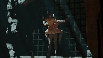 Tender girl really wants orgasms. Cartoon animation sex and cum