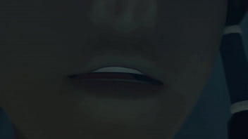 Tender girl really wants orgasms. Cartoon animation sex and cum