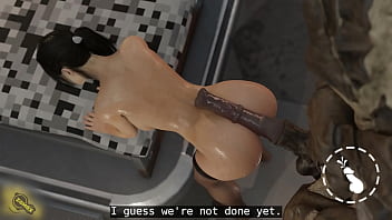 This size suits her ass.. 3d animation huge dick fucks bitch