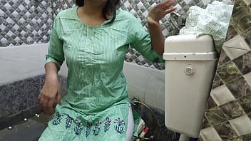 Indian beautiful Fucked step mother naughty stepson alone at home fuck cum in mouth in washroom real orgasam hindi audio