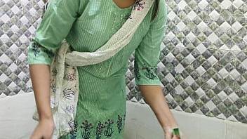 Indian beautiful Fucked step mother naughty stepson alone at home fuck cum in mouth in washroom real orgasam hindi audio