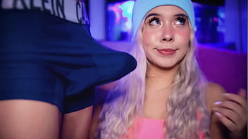 My friend'_s cock couldn'_t resist getting hard while I play with it