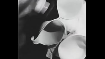 A Black and White Film - Shooting My Load To My Wife&rsquo_s DD Bras - Compilation Cum Tribute to her Asian Busty Natural Tits Fleshlightman1000