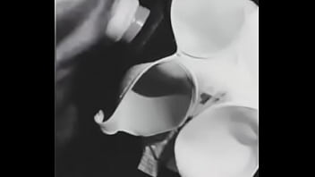 A Black and White Film - Shooting My Load To My Wife&rsquo_s DD Bras - Compilation Cum Tribute to her Asian Busty Natural Tits Fleshlightman1000