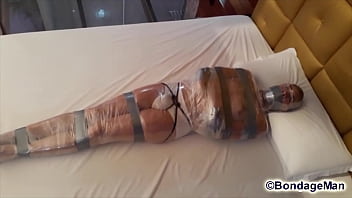 Henry is tied to the pool table gagged and playing with a dildo in your ass. And remember: consult us for any custom video you want to see your fetishes in action | PREVIEW