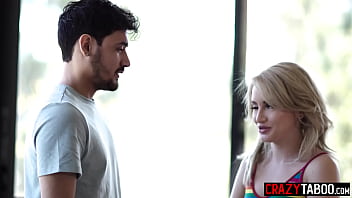 Petite teen Lola Fae having fun with big cock stepbrother Rico Hernandez