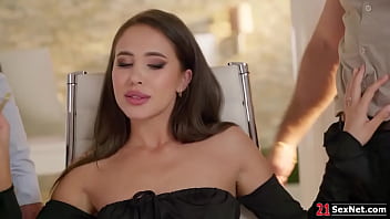 Lady boss seducing assistants having office dp threesome