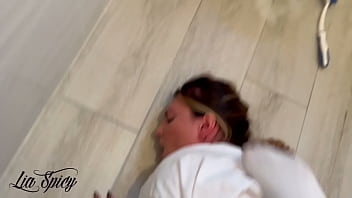 French anal fuck in toilet