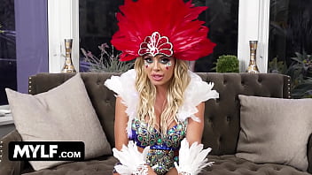 MYLF Of The Month Brazilian Vivianne DeSilva Answers Fan Questions In Her Carnival Costume