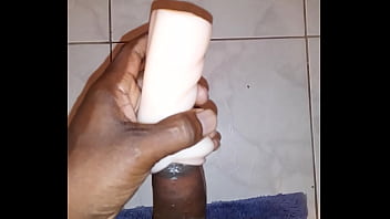 Fucking fleshlight with massive cumshot at the end