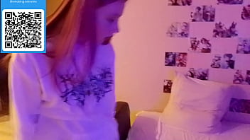 The guy loves watching popular porn videos and masturbating! But her boyfriend will punish her for it! (Julietta)