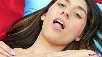 Sexy Brunette shows amazing body