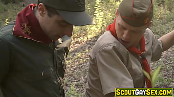 Scout boy Noah White loses his virginity, to Mike Edge who clung onto a tree branch and waited for the magical moment when that virgin cock sliced into him!