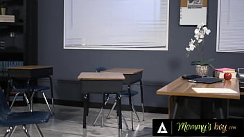 MOMMY'_S BOY - Pervert MILF Teacher Lauren Phillips Takes 18yo Student'_s Cock, Then Gym Teacher'_s BBC