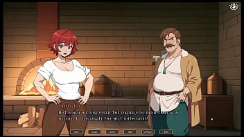 Tomboy Love in Hot Forge [ Hentai Game ] Ep.1 she is masturbating while thinking of you !