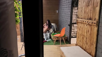 Stepmom fucked stepson on live broadcast