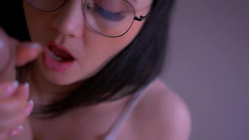 Naughty wench sucks dick her guy'_s and gets oral creampie.