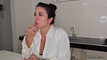 Danner Mendez is my husband&#039_s son, he is a tattooed guy with a big cock and he fucks me in the kitchen - Silvana Lee