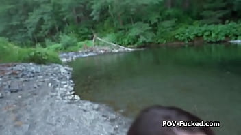 Meeting and fucking stranger in the nature