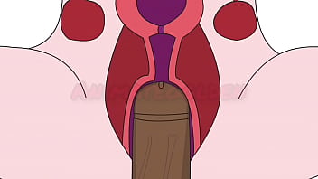 Verga negra cojiendo a mujer blanca ( animacion )