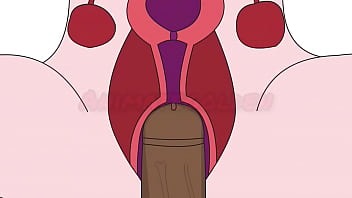 Verga negra cojiendo a mujer blanca ( animacion )